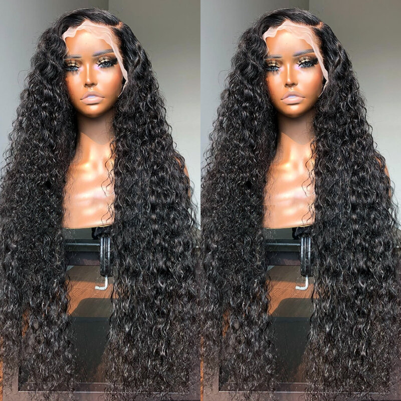 360 hd lace frontal wig Human Hair Pre Plucked curly human hair wig 13x4 Brazilian Hair Wigs for women Deep wave Frontal Wig