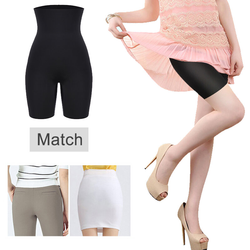 Shorts Power para mulheres, cintura alta, shaper do corpo, leve, algodão, mistura fenomenal, ultra-respirável, shapewear, calcinha controle
