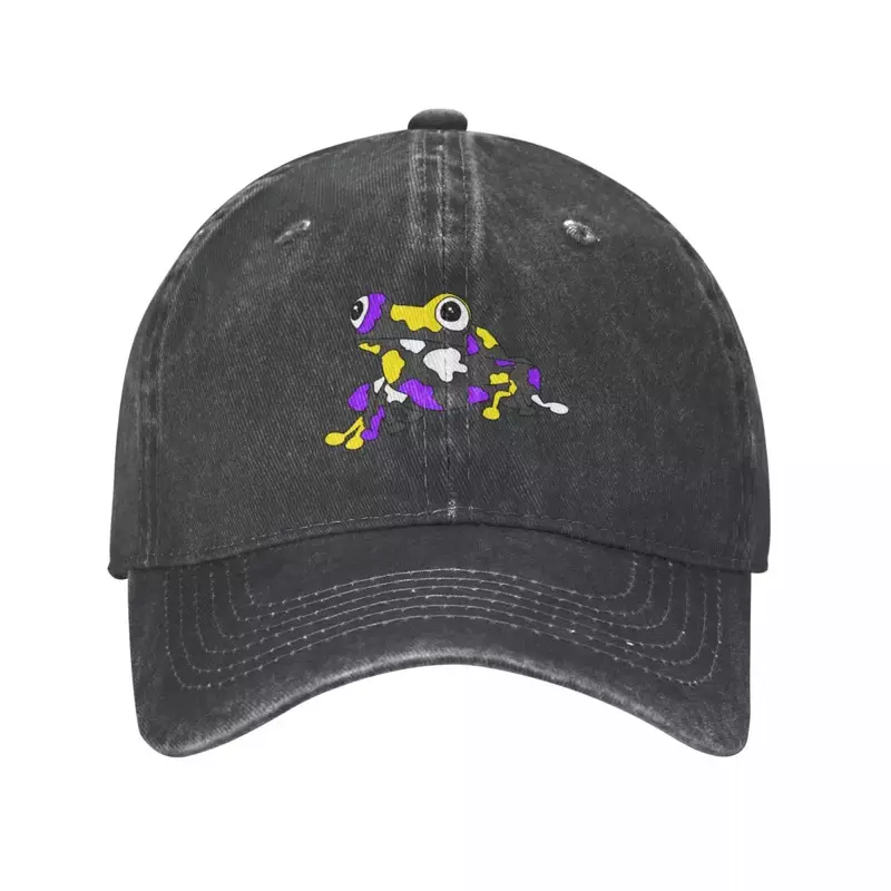 Sombrero de vaquero de rana no binaria, gorra de béisbol, sombrero Bobble, gorras para hombre y mujer