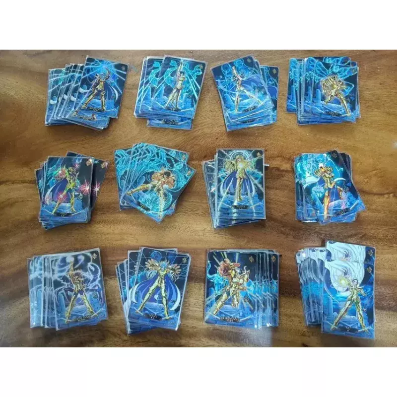Kayou-Tarjeta Dorada de Saint Seiya para niño, juego completo de colección, tarjeta Athena SE Poseidon BP, UR QR, regalo de cumpleaños y Navidad, juguete