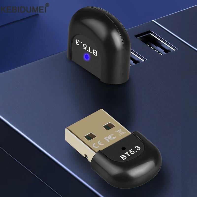 PC USB 블루투스 5.3 동글 블루투스 5.0 수신기, 스피커 마우스 키보드 음악 오디오 송신기용 블루투스 어댑터