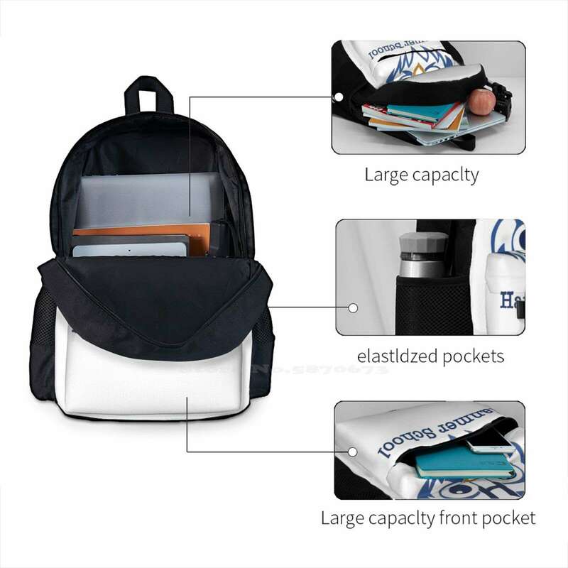 Синяя толстовка «Hanmer School», школьные сумки, дорожный рюкзак для ноутбука