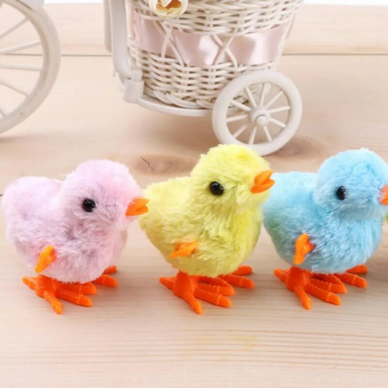 Chick Clockwork Toy Animal Doll Jumping Battery Interactive Toys Novelty Wind-Up Toy Boys Girls Toy Christmas Gift