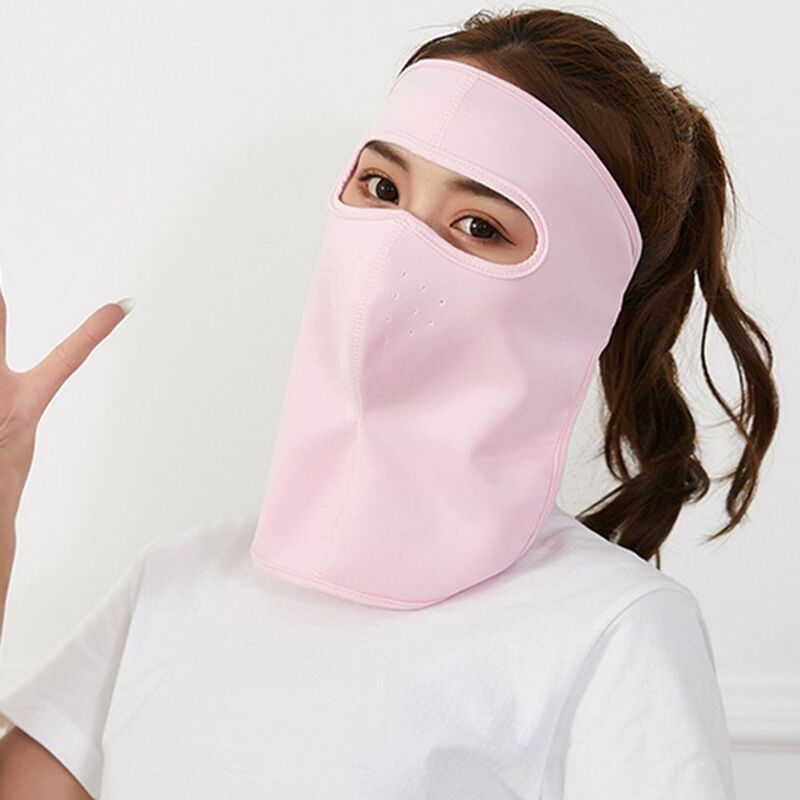 Чехол для лица, ежедневная дышащая маска для вождения с защитой от УФ-лучей, женская летняя маска на все лицо и шею