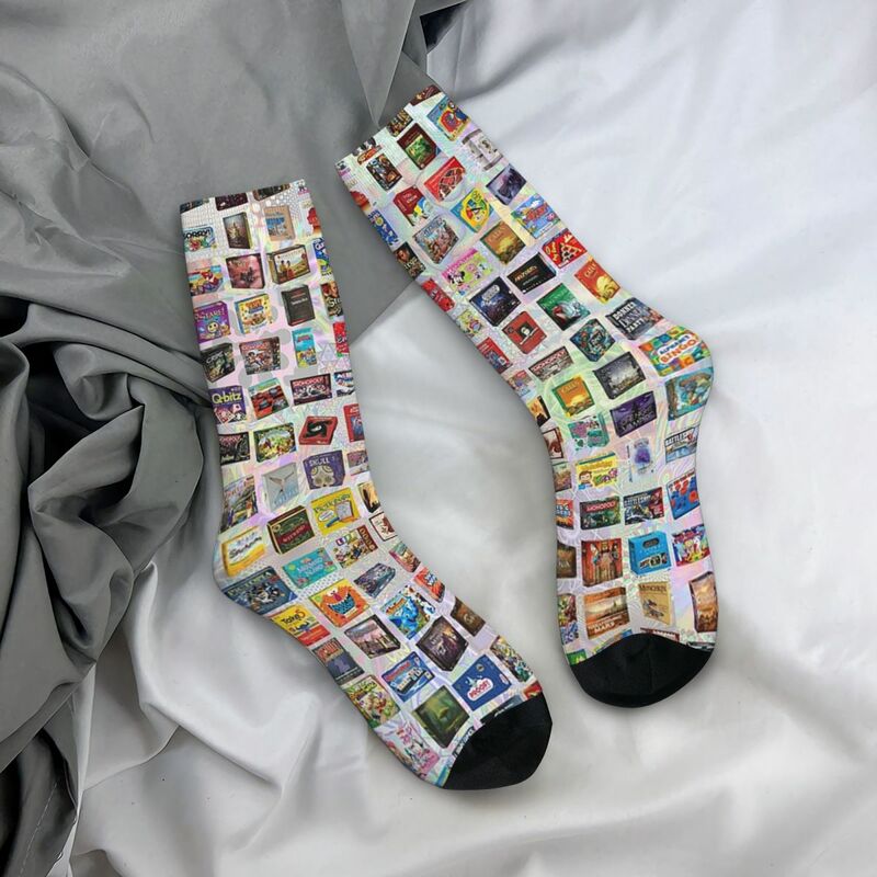 Board Games Socks Harajuku High Quality Stockings All Season Long Socks Accessories for Man's Woman's Birthday Present