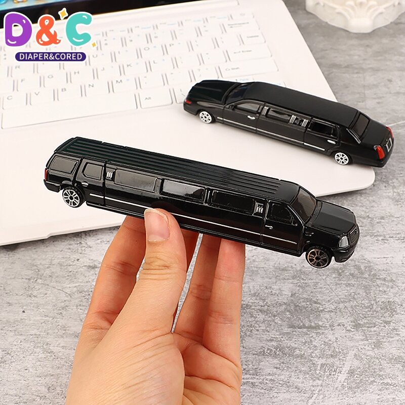 Diecast Metal Toy Vehicle Model for Kids, Stretch Lincoln Limobile, Carro Educativo de Luxo, Presente de Coleção, Portas Abertas