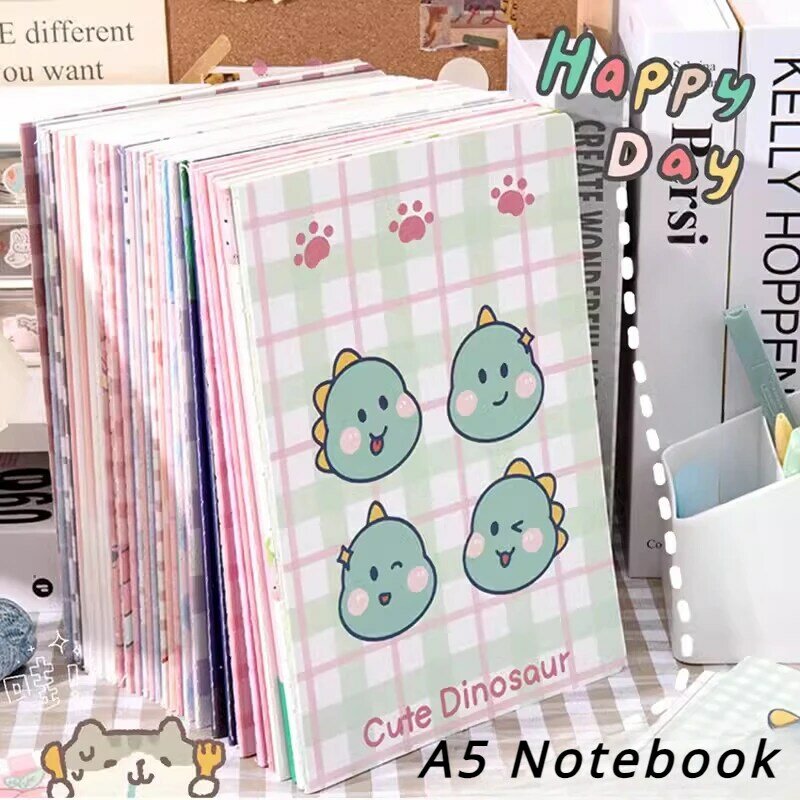 Cartoon Cute Thickened A5 Stitched Notebook for Kids Simple Elementary School Exercise Book Soft Copy with Horizontal Lines