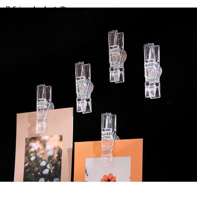 20 pçs durável transparente desenho pinos de plástico polegar aderência clipes empurrar pinos para cortiça placa escritório escola suprimentos binder clipes