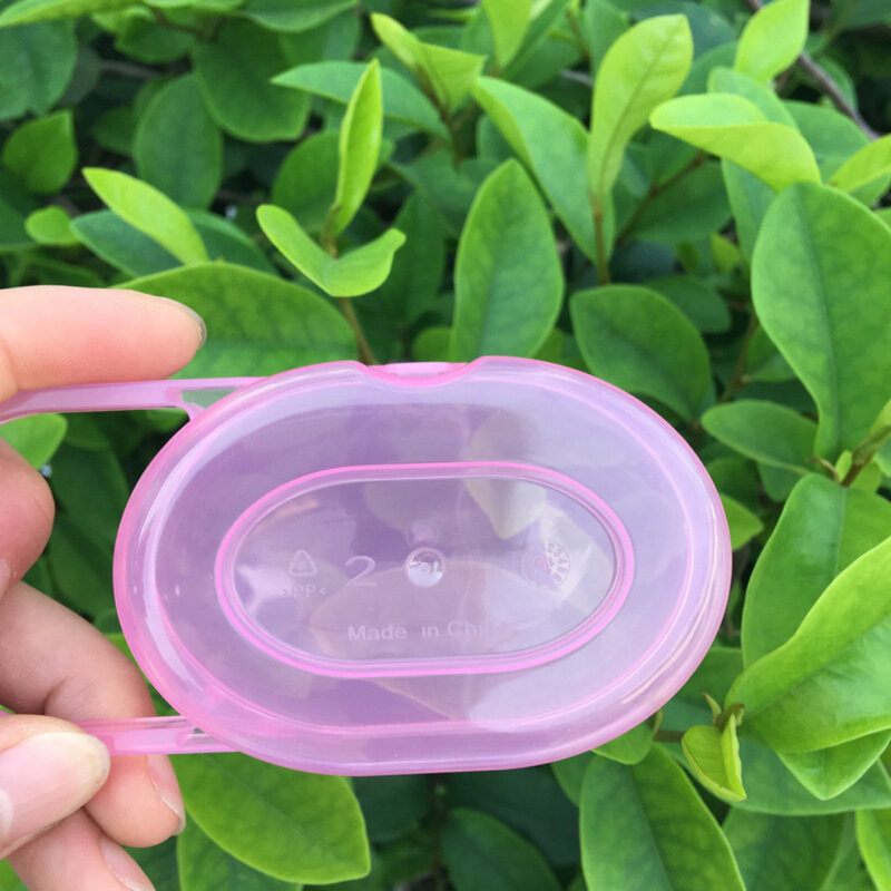 Può aggiungere cordino scatola per marcatura a bocca larga scatola per ciuccio portatile senza sostanze nocive scatola per la conservazione delle forniture per bambini Anti-perdita