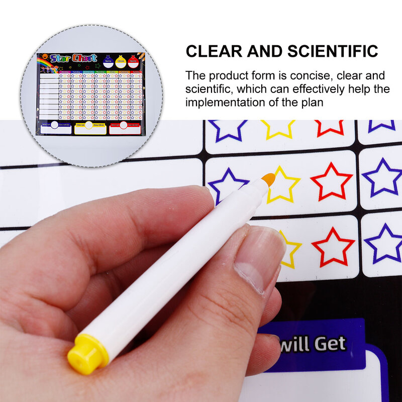 Harmonogramy nagradzają odpowiedzialność dzieci za karty magnes na lodówkę dziecko z systemem gumowym na tablicy