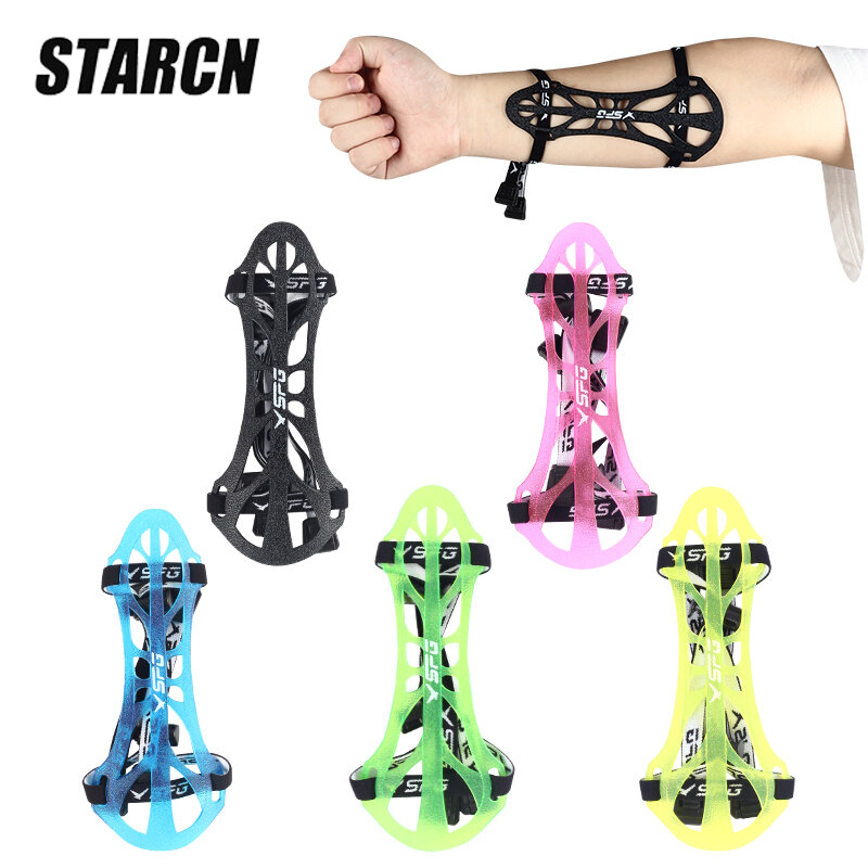 Archery Arm Guard Shooting Forearm Protector TPE Durable Adjustable Training Compound Recurve Bow and Arrow Sports Equipment