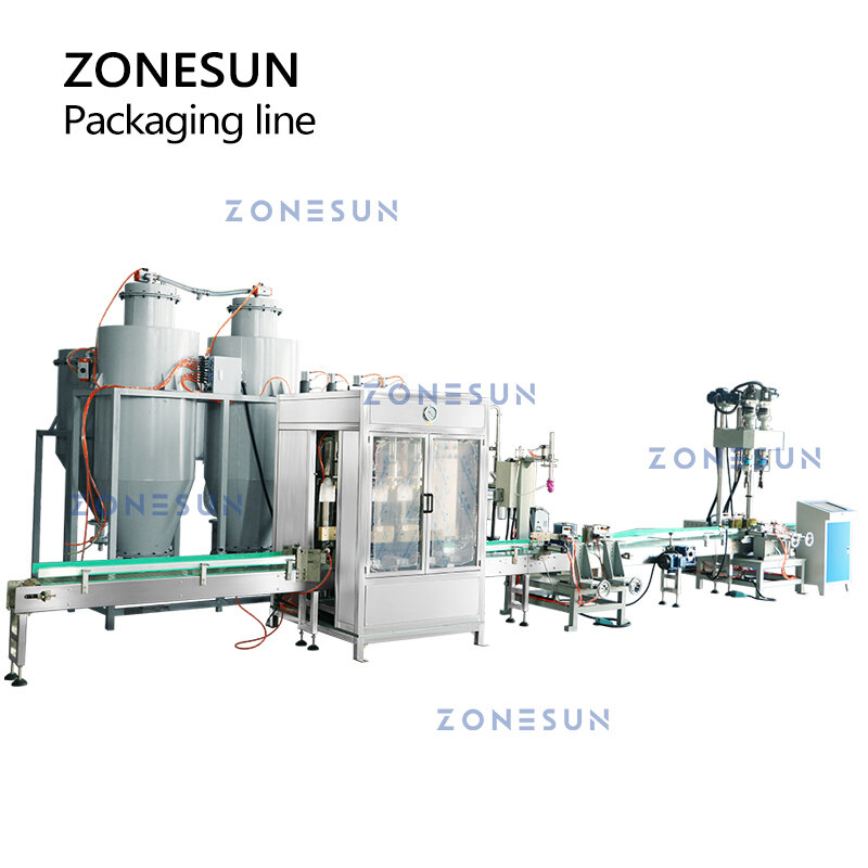 Zonesun automático seco químico extintor de incêndio linha de produção extintor sistema de embalagem máquina equipamento ZS-FE1