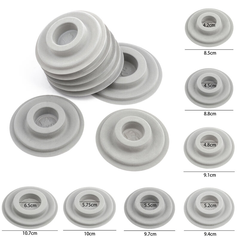 1PCS Round Bracelet Flocked Bead Board 13-20cm Jewelry Making Gray Measuring Tool for DIY Bracelet Accessories Finding Organizer