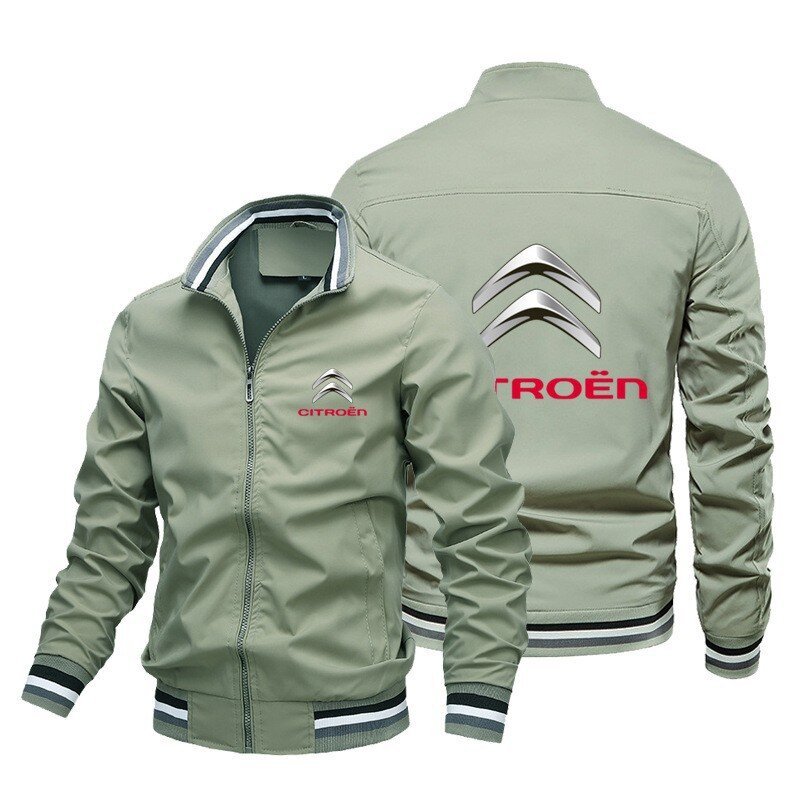 European and American trend Citroen car logo jacket motorcycle baseball uniform casual loose sports large size jacket wholesale