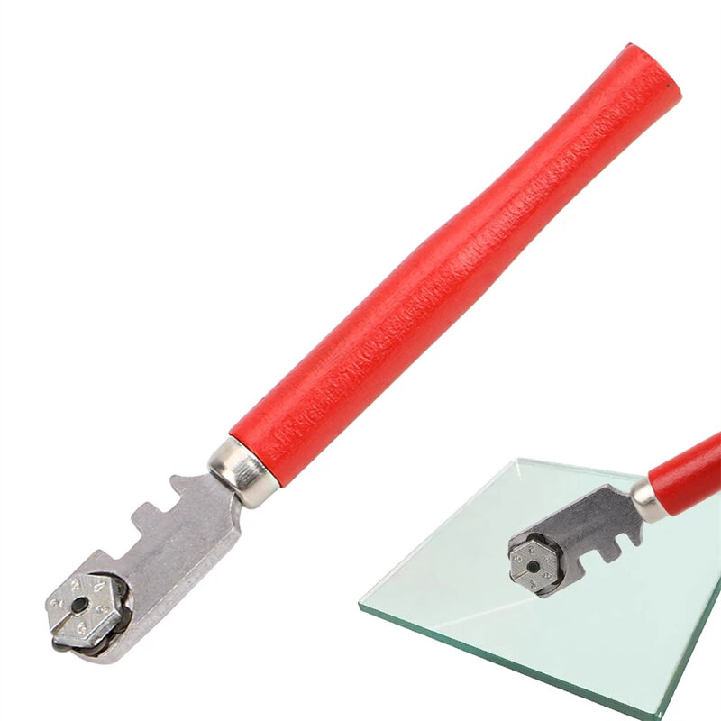 Cutting 6-12mm Glass Cutter Glass Cutter Easy To Operate For Householdcutting Work Handle Material Wood Iron Durable