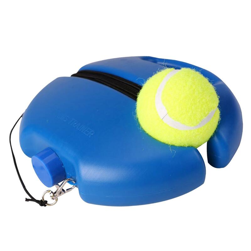 مدرب تنس مع سلسلة كرة مرتدة ، جهاز تدريب تنس واحد ، قاعدة للمبتدئين ، أداة تمرين