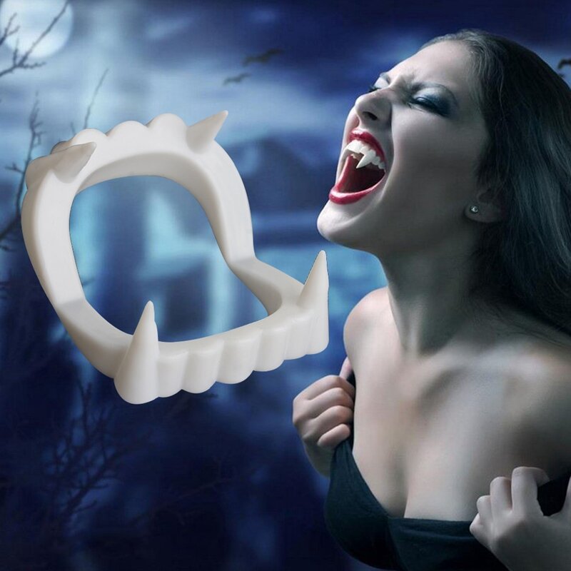 Untuk Vampir untuk Gigi Drakula Halloween untuk Manusia Serigala Taring Zombie Hallow Dropship
