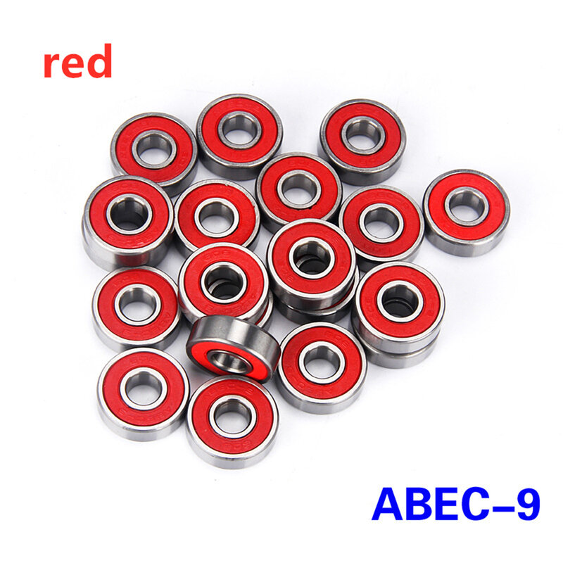 8x22x7mm Skateboard Bearing Ball Parts Roller Scooter Sealed Skateboard Steel ABEC-7 / ABEC-9 608 Anti-rust Durable