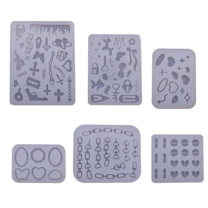 R3MC Geometry Filler Moulds Resin Casting Molds Silicone Keychain Decorative Moulds