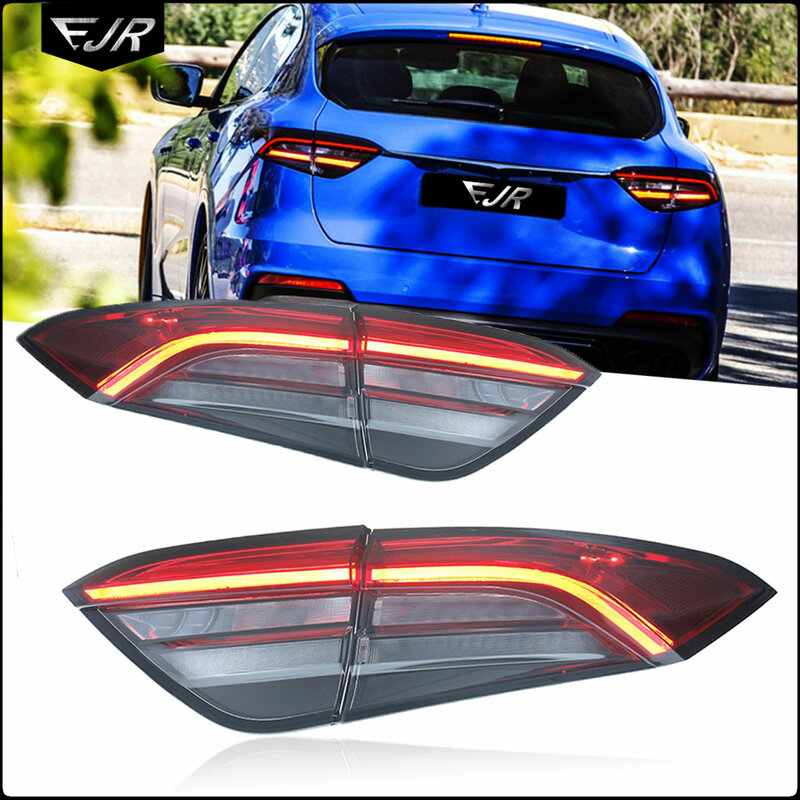 For Maserati Levante 2016-2020 Taillight Assembly Modified LED Light DRL Brake Flowing Turn Rear Lights Car Lamp Accessories