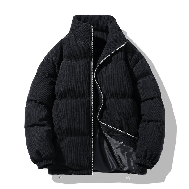 Abrigo de algodón grueso para hombre, chaqueta versátil a prueba de viento, cuello de pie, moda juvenil, otoño e invierno, nuevo
