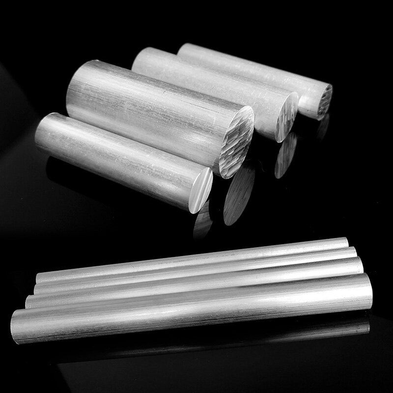 6061 High Quality Aluminum Solid Rod Round Bar Diameter Φ10 ,11,12, 15, 16 ,20 ,25, 30 ,35mm Length 50mm 100mm 150mm 200mm 300mm