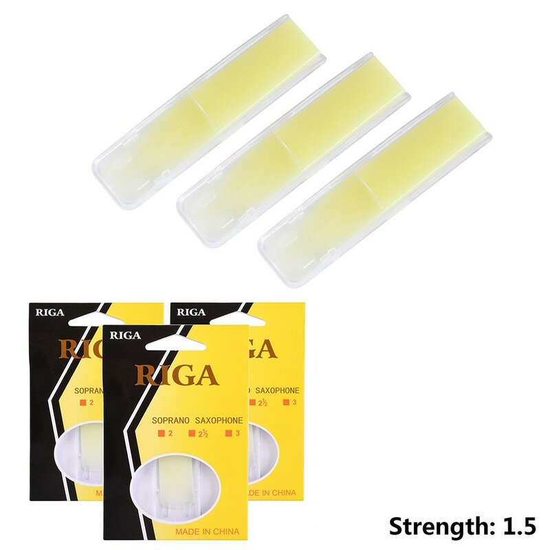 Practice Resin Reeds Resin Synthesis Saxophone Spare Synthetic Yellow 3pcs For Beginners Instrument Musical Part
