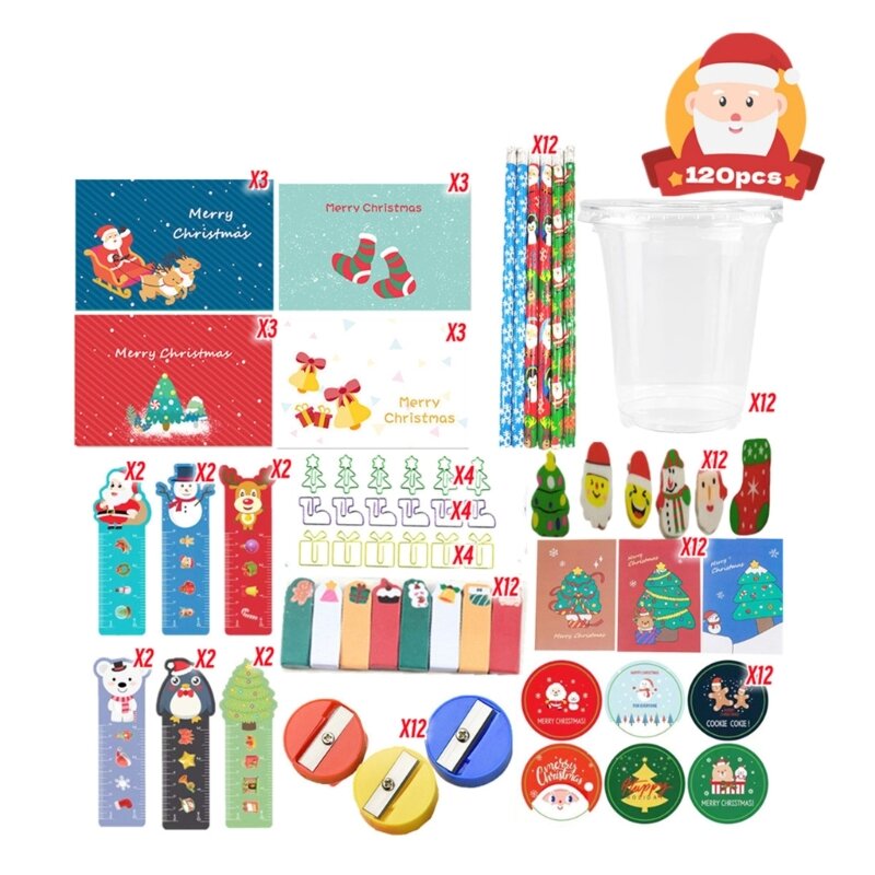 Christmas Theme Stationery Sets Pencils Christmas Stationery Bag Stationary Suit