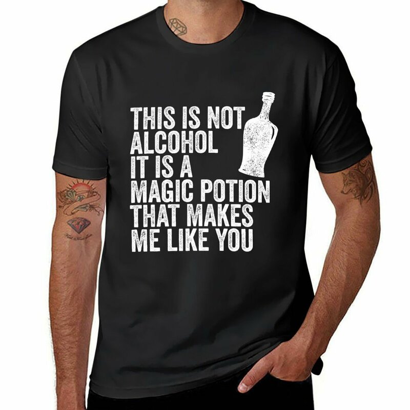 Magic Potion kaus penggemar olahraga, baju atasan lengan pendek warna putih