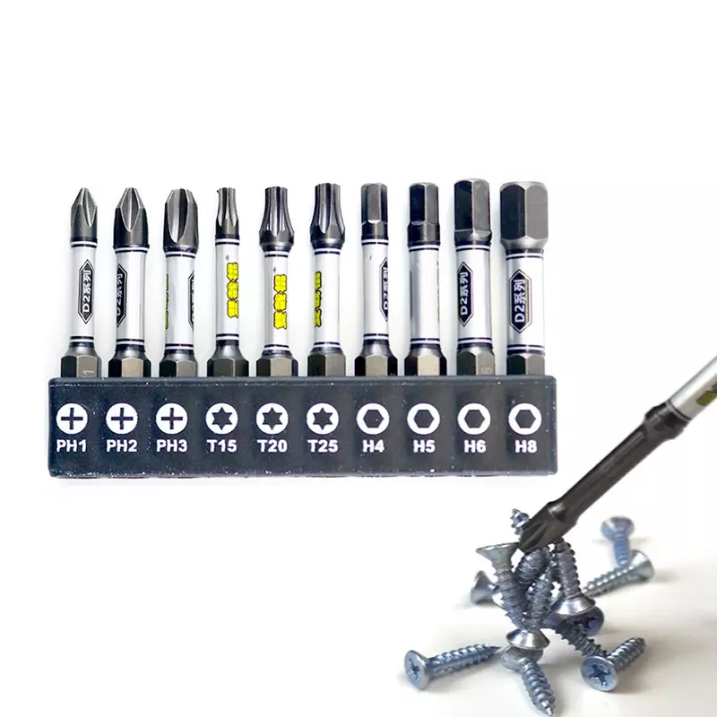 1/4 Screwdriver Bit Set Impact Drill Batch Head Torx Hexagonal Cross Plum Blossom Head Magnetic Tamper Proof Screwdriver Bits