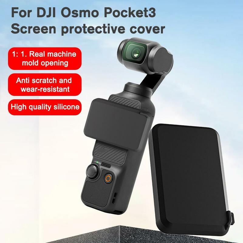 DJI Osmo Pocket3 용 실리콘 스크린 보호 커버, 긁힘 방지 및 내마모성 보호 쉘, 렌즈 캡 액세서리