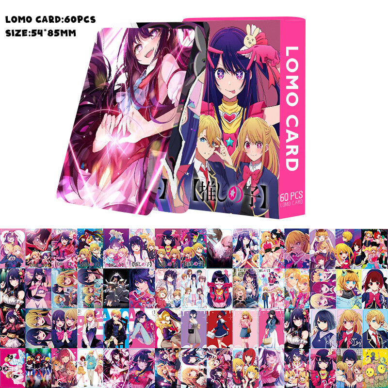 Kartu Anime Jepang Lomo Anime OSHI NO KO tokoh Anime Hoshino Ai Akuamarin Rubik Arima Kana koleksi kartu hadiah penggemar dua sisi