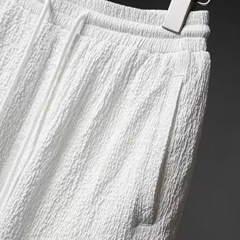 Pantalon décontracté à col montant pour homme, vêtement confortable, léger et régulier, idéal pour les vacances d'été, nouvelle collection
