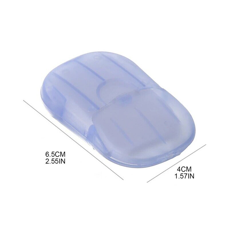 Hojas jabón papel Mini escamas jabón solubles portátiles tamaño viaje para viajes