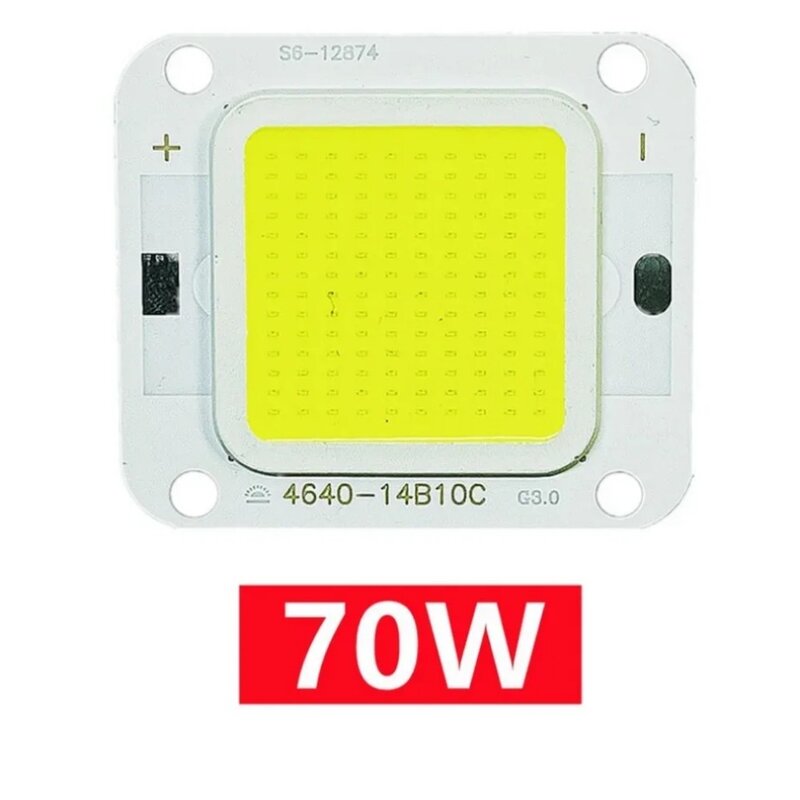 UooKzz-Chip LED COB de 10W, 20W, 40W, superpotencia, 50W, 60W, 70W, para bricolaje, proyector, bombillas, diodo, lámpara de techo