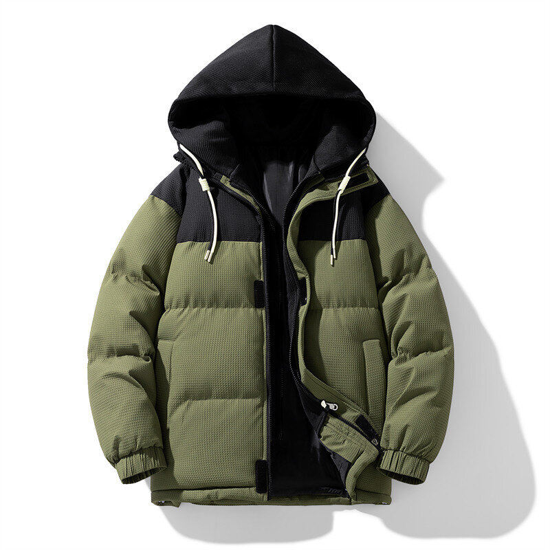 Plus Size 8XL 160KG Winter Cotton Jackets Men Large Work Coat Hooded