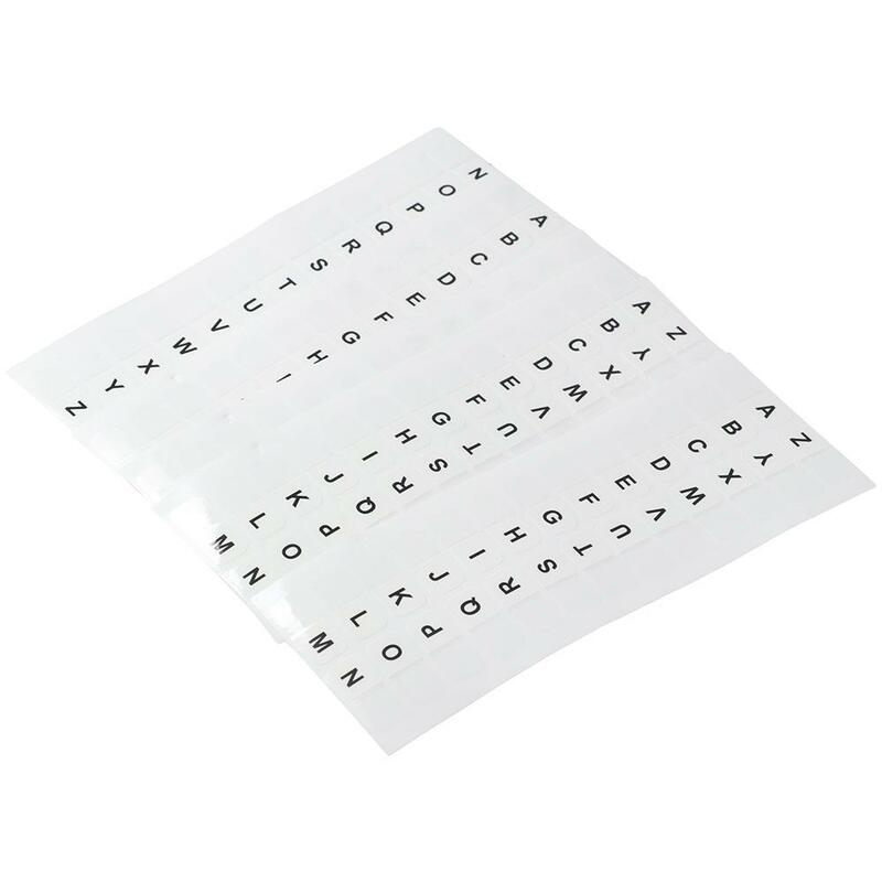 A-Z linguette adesive piccole linguette autoadesive per libri alfabeto bianco 208 pezzi schede indice file