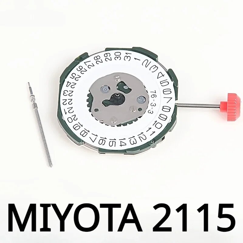 Кварцевый механизм 2115-3, японский механизм, стандартный механизм с отображением даты