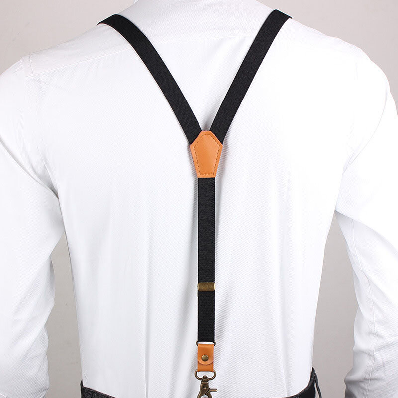 Vintage Men's suspenders New 3 Hooks Suspenders man for Pants Casual mens Trouser Suspenders Fashion Adjustable Women's Braces