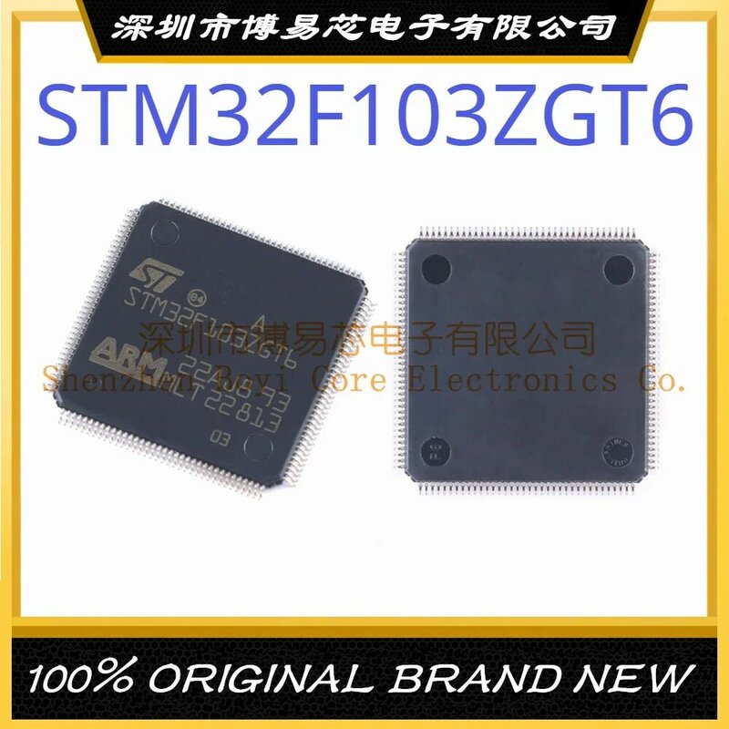 Microcontrolador genuíno original, STM32F103ZGT6 pacote LQFP-144, MCU MPU e SOC, novo