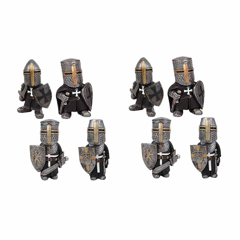 Exquisite Knight Dwarf Guard, Garden Decorations,Knight Gnomes Guard,Garden Statue Garden-Art Figurines Ornaments