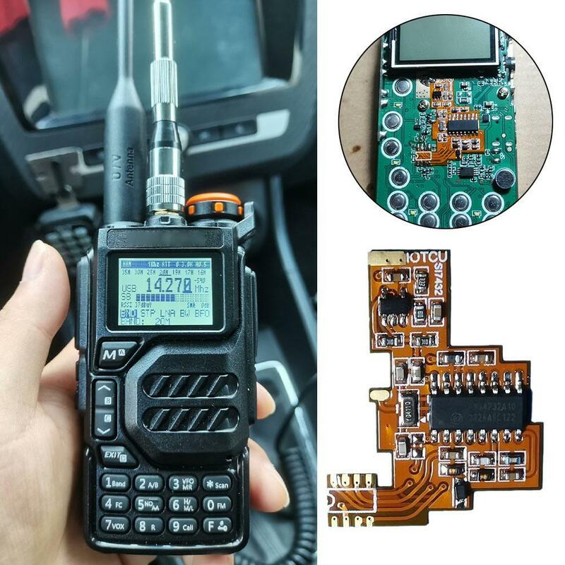 Placa de modificación de walkie-talkie, 1 piezas, adecuada para Quansheng K5/ Quansheng K6 con SI4732, placa suave FPC, antena Dual única