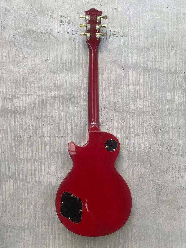 Есть логотип G! Новая популярная электрическая гитара, сделано в Китае, водная наклейка, ограниченный выпуск!, корпус из красного дерева, фотоэлемент
