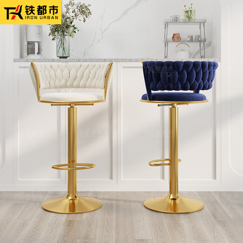 Obrotowa wysokość regulowane krzesło barowe stołki barowe luksusowe krzesła krzesło do jadalni blat kuchenny stołki nowoczesne meble przemysłowe