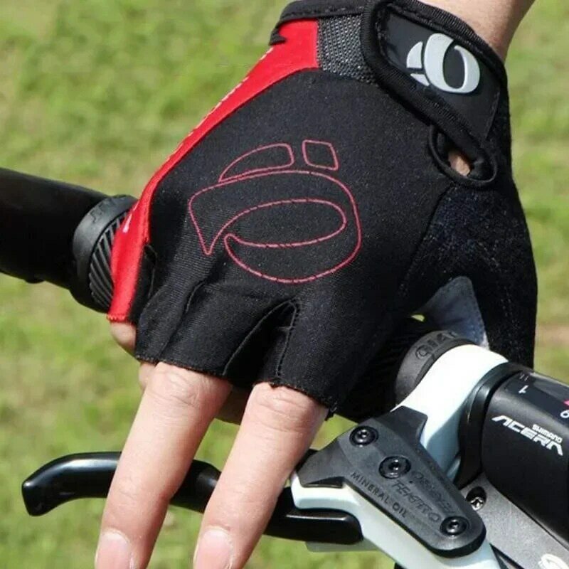 Luvas de ciclismo anti-derrapante metade do dedo, anti-sweand anti-choque MTB Road Bike, bicicleta mão esquerda-direita, gel ZK50