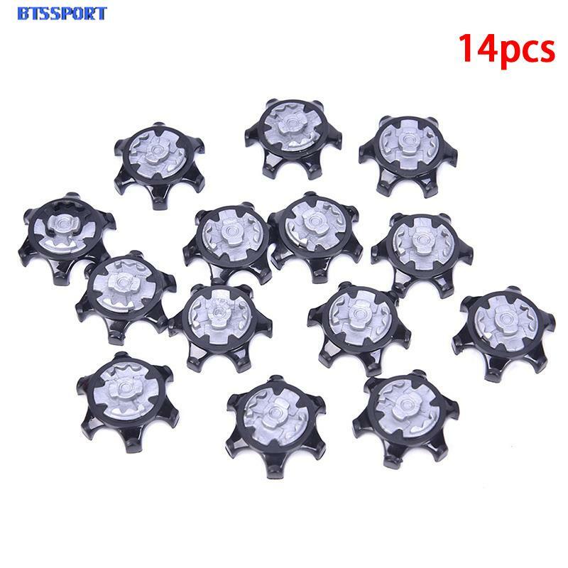 14pcs Golf Training Aids Golf shoes soft Spikes Pins 1/4 Turn Fast Twist Shoe Spikes Replacement Set