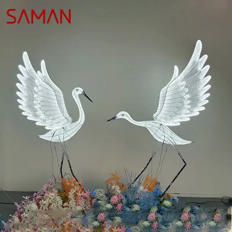 SAMAN, Современная фотолампа, Φ, сценическая декоративная лампа ShiningRoad, Egret edding