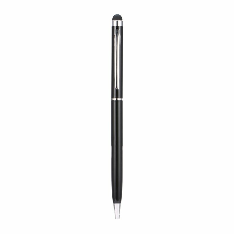 Pena Stylus 2 In 1 Universal Layar Sentuh Kapasitif Bolpoin Klip Pena Tulisan Tangan untuk Ponsel Tablet iPad 1Pc