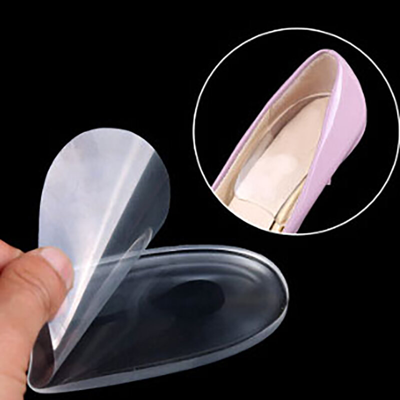1pc silicone gel u-forma almofadas de calcanhar enxada inserções fasciite protetor de calcanhar para sapatos calcanhar plantar almofada spur
