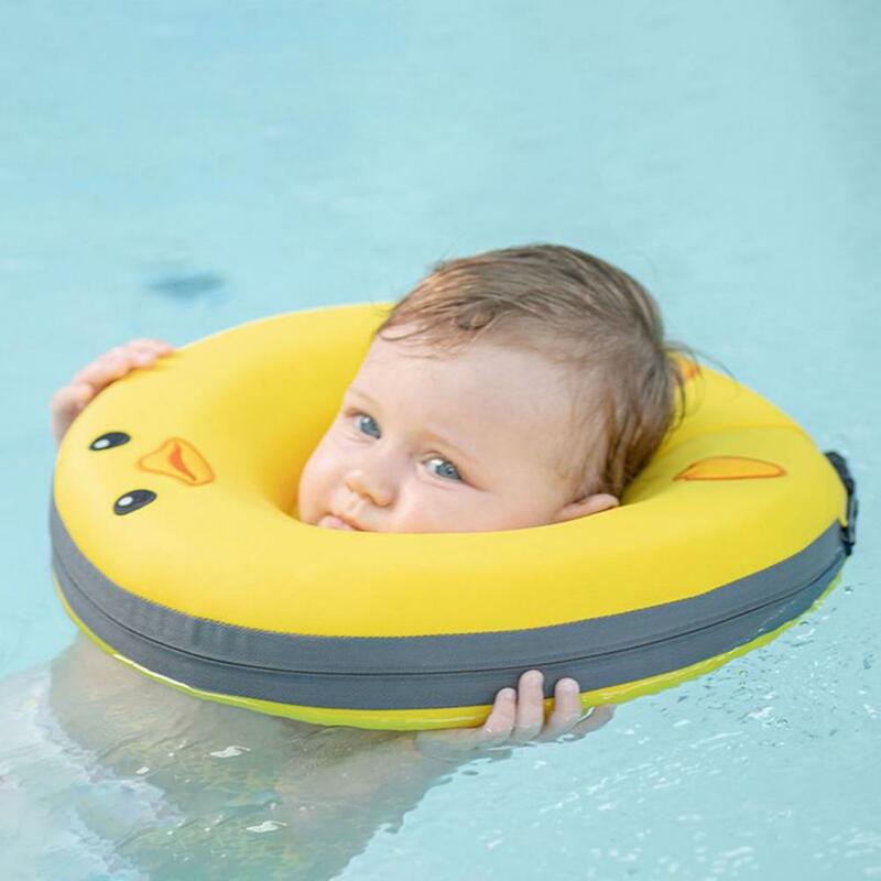 Flotador de cuello ajustable para recién nacidos, flotador de natación no inflable para bebés de 0 a 6 meses, antigiro, Verano